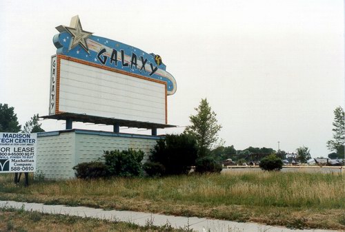 Galaxy Drive-In Theatre - Color Marquee - Photo From Scott Biggs